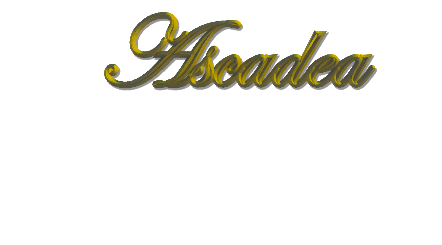 Ascadea - nápis